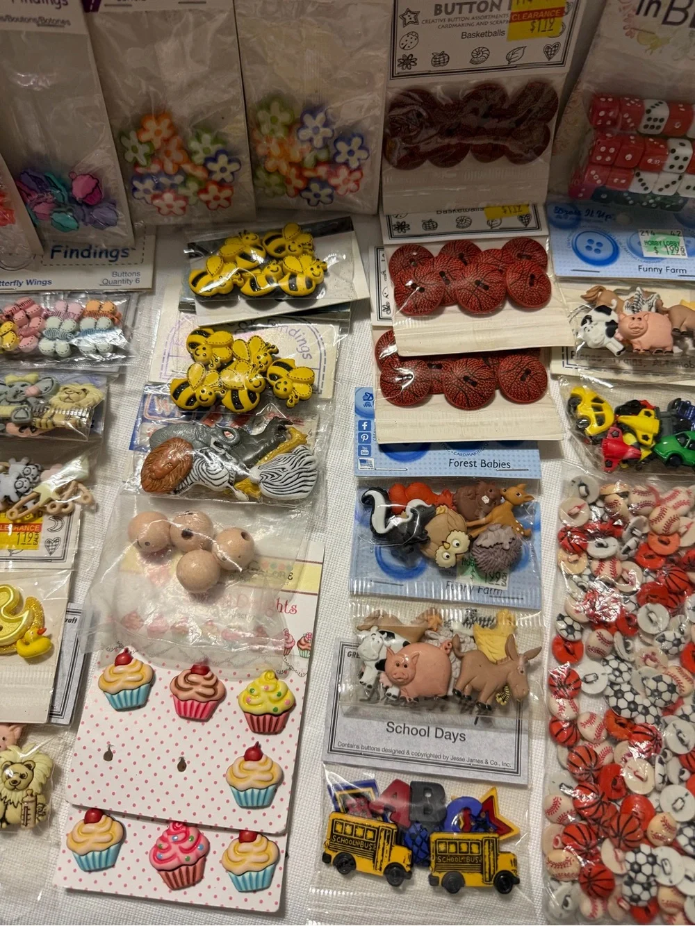 HUGE Assortment of Decorative Craft Buttons